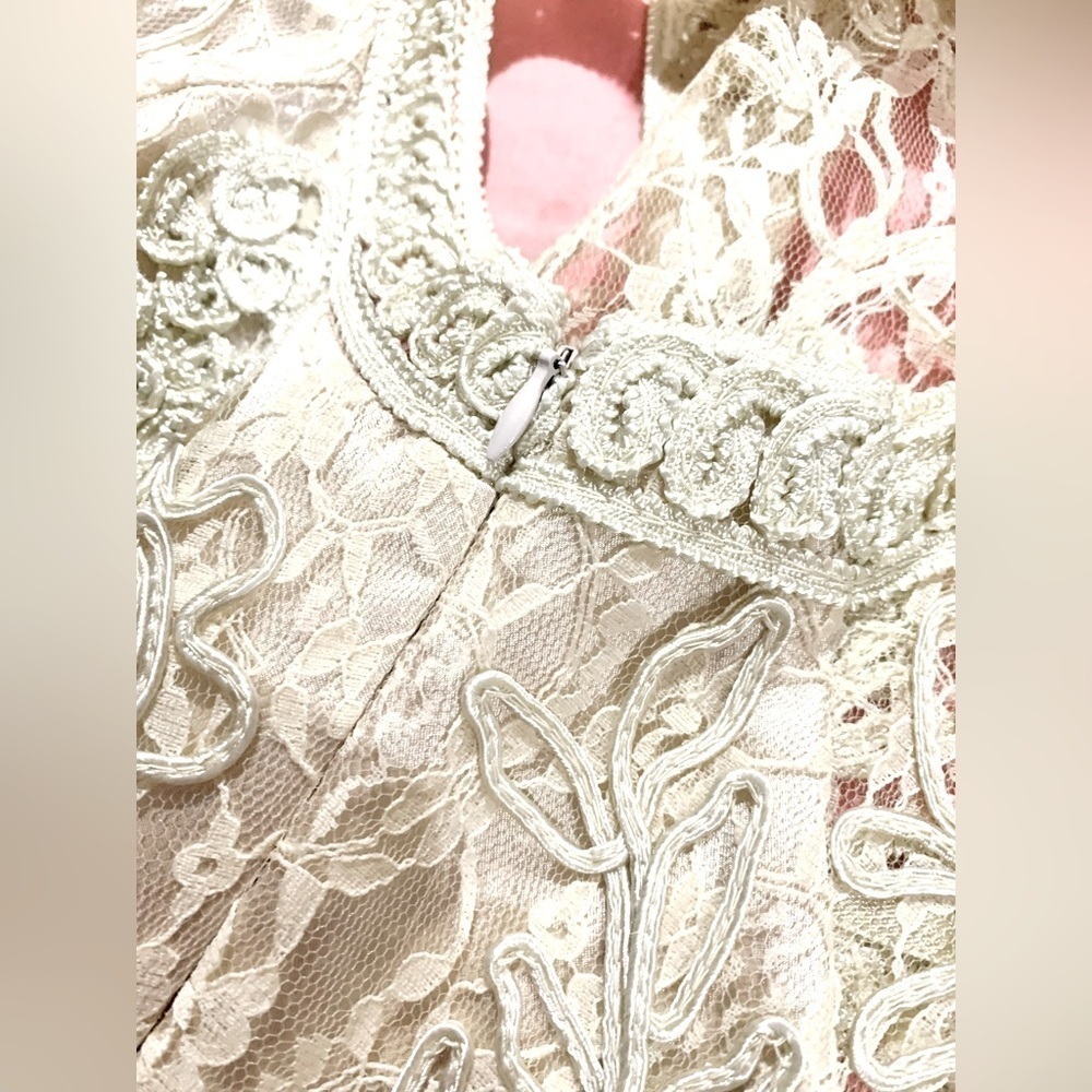 Sue Wong Cocktail Dress with matching Wrap Gold size 2 - Picture 12 of 14